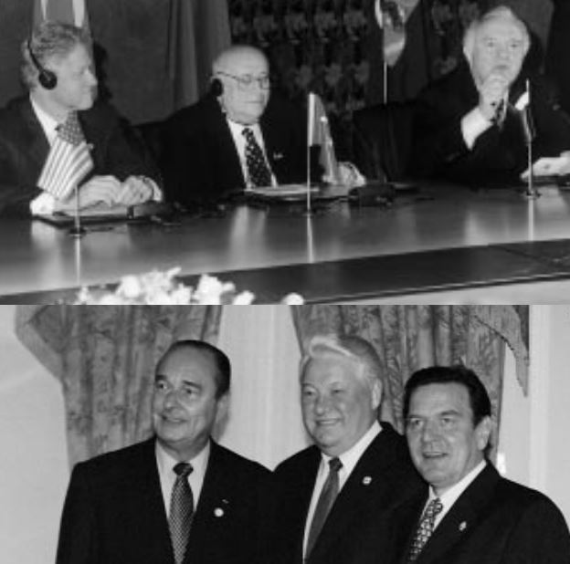 USA:s och Europas ledare i Istanbul 1999